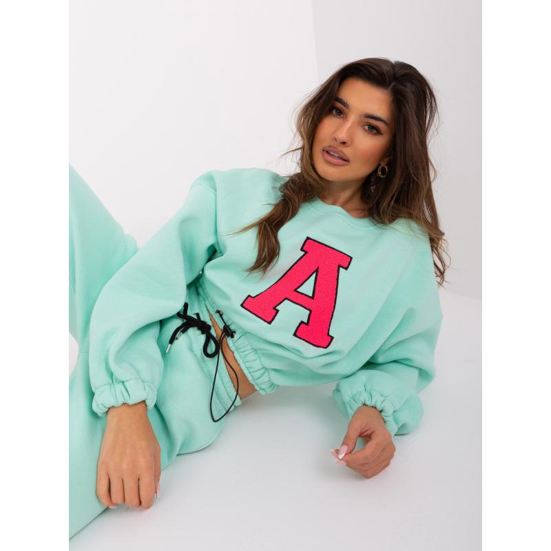 Dámská souprava WENDY mátově a fluo růžová