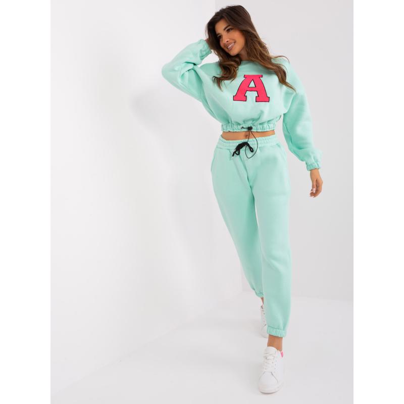 Dámská souprava WENDY mátově a fluo růžová