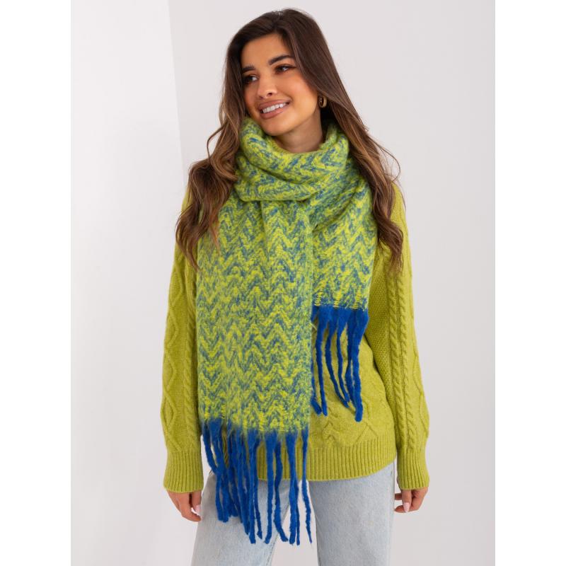 Dámská šála RUBI tmavě modrá a žlutá 