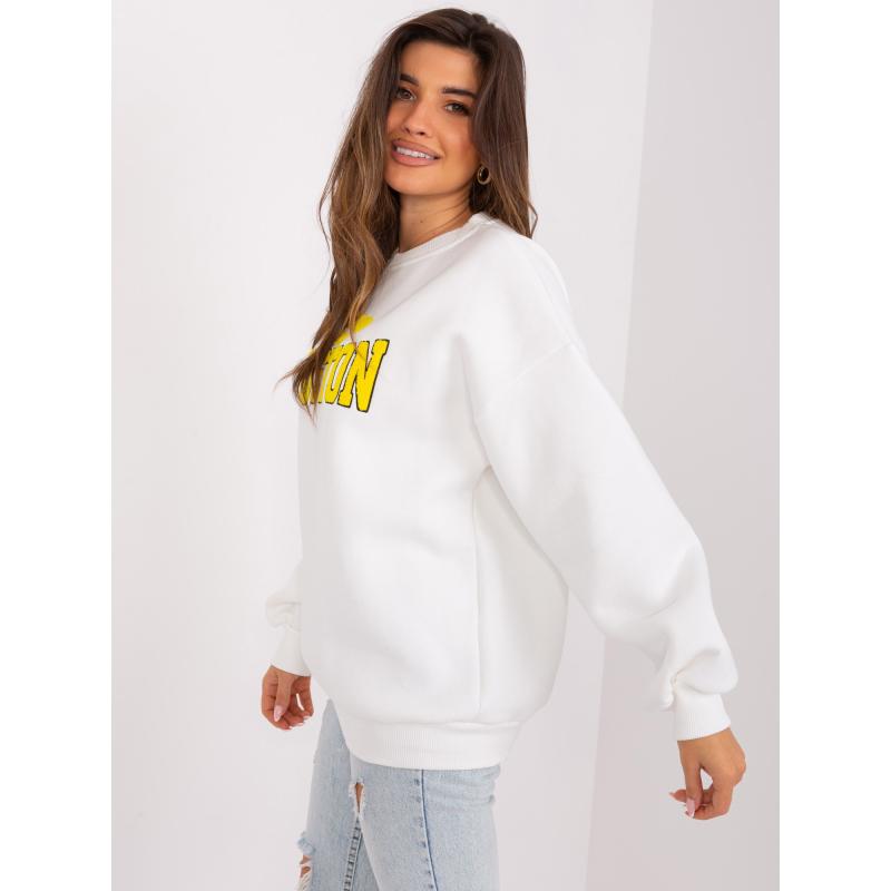Dámská mikina bez kapuce s nápisem RITA ecru 