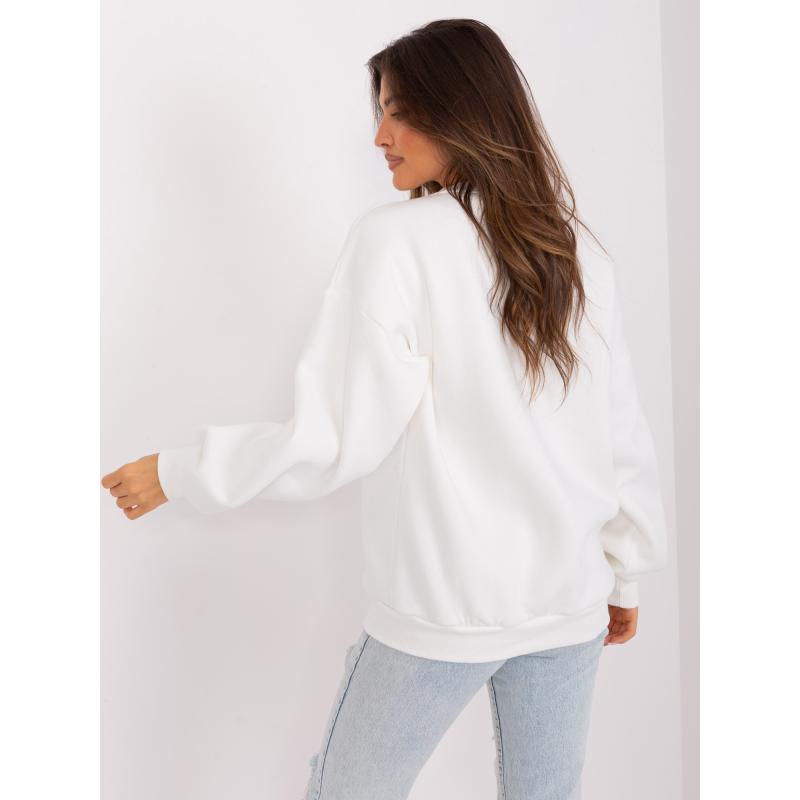 Dámská mikina bez kapuce s nápisem RITA ecru 