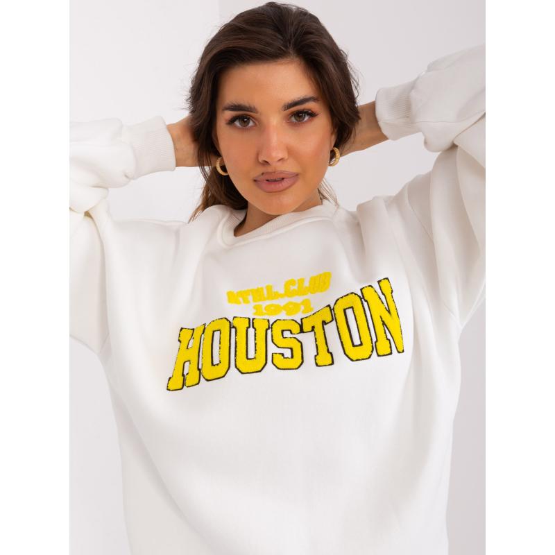 Dámská mikina bez kapuce s nápisem RITA ecru 