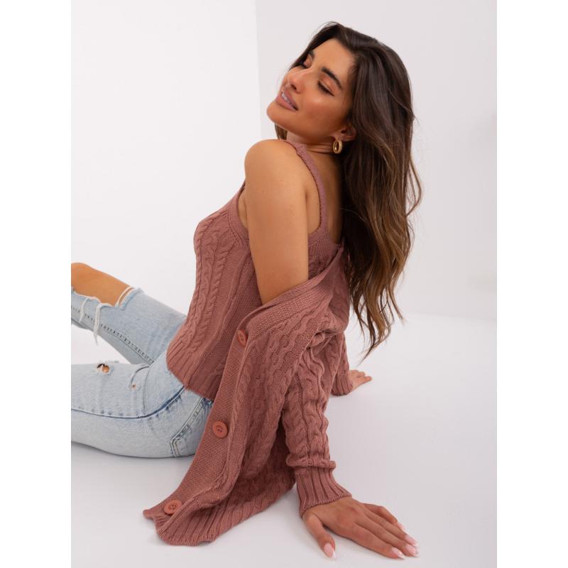 Dámský komplet s topem dvoudílný REGINA růžový 