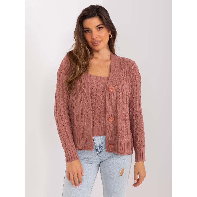 Dámský komplet s topem dvoudílný REGINA růžový 