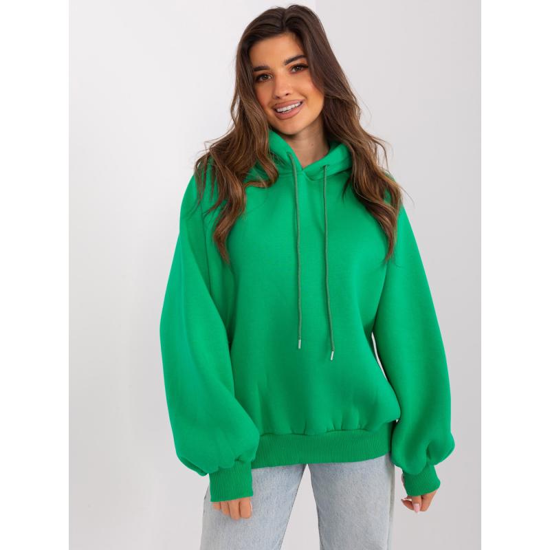 Női alap túlméretezett pulóver MAYNA zöld