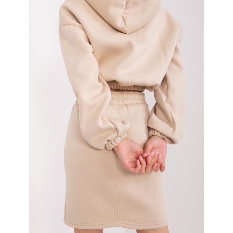 Dámská souprava basic s krátkou halenkou EMILIE béžová