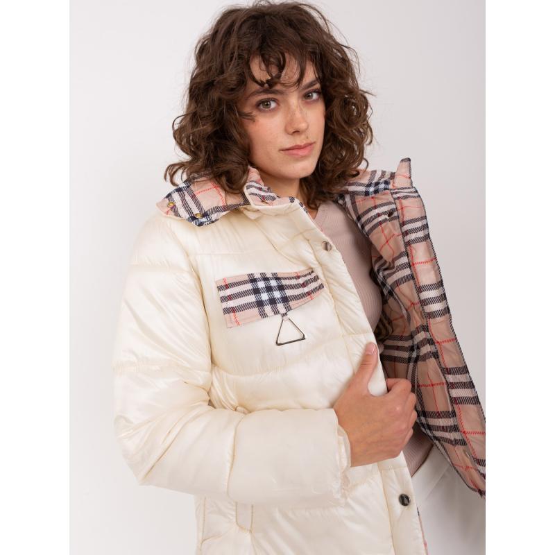 Dámská bunda s kapucí SOI světle béžová