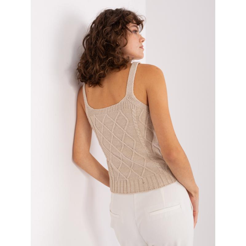 Dámský komplet s topem DOJ béžový