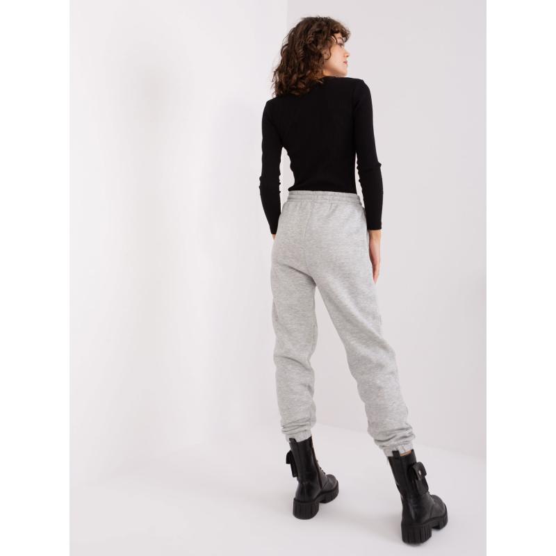 Dámske tepláky s potlačou SUBLEVEL svetlosivé