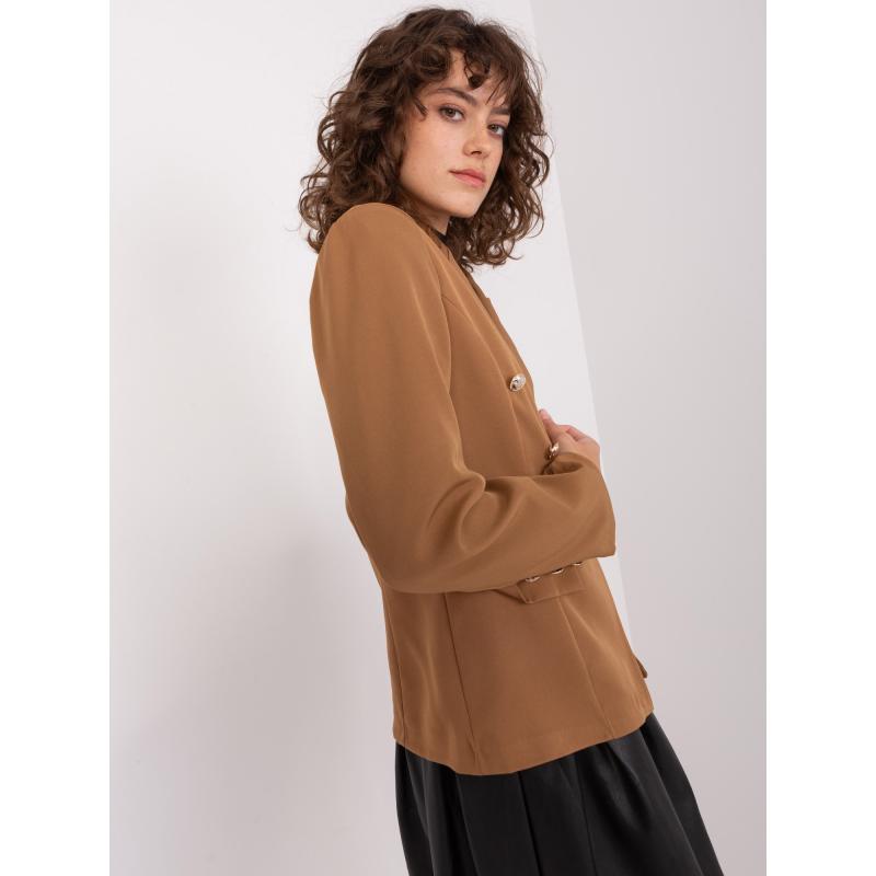 Dámská bunda s podšívkou OCH BELLA světle hnědá 