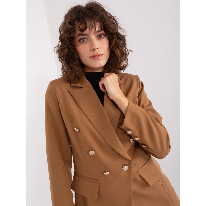 Dámská bunda s podšívkou OCH BELLA světle hnědá 