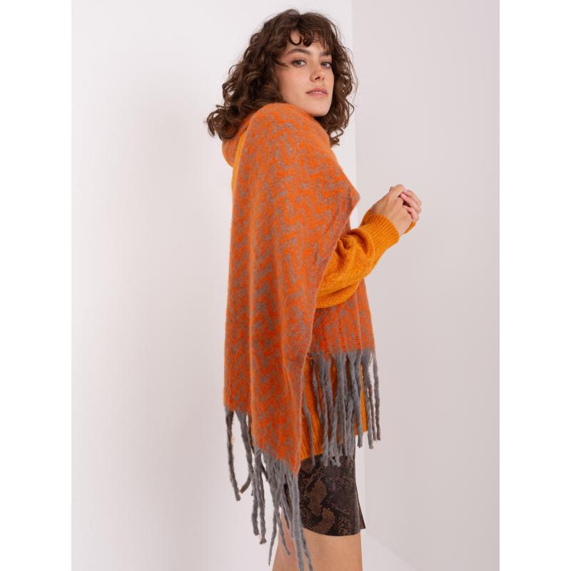 Dámská šála s květinovým vzorem HIMA šedá 