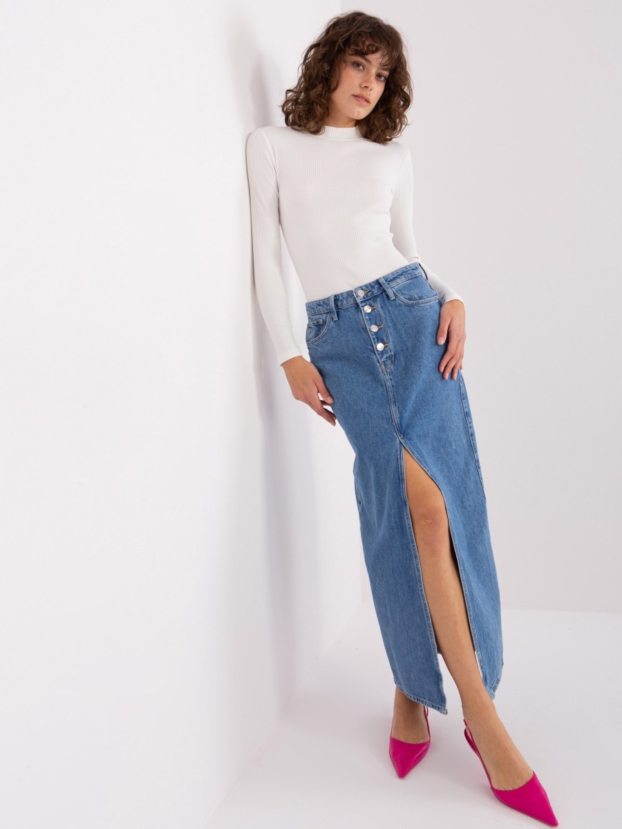 Dámska blúzka s polovičným rolákom BASIC FEEL GOOD ecru