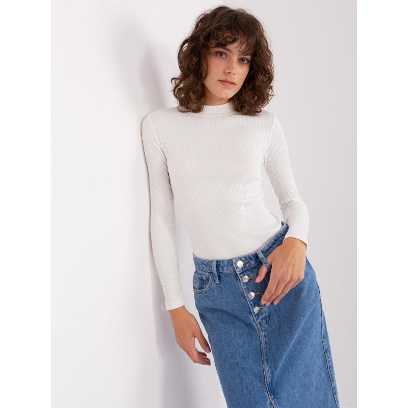 Dámská halenka s polovičním rolákem BASIC FEEL GOOD ecru