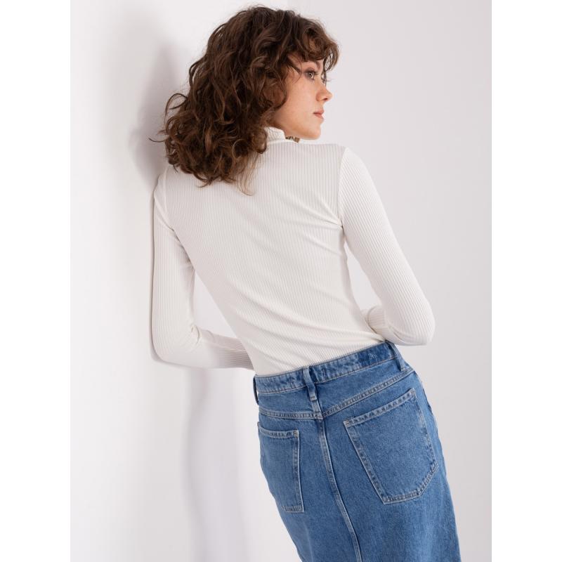 Dámská halenka s polovičním rolákem BASIC FEEL GOOD ecru