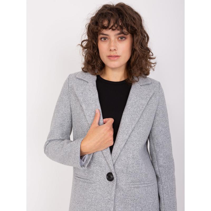 Dámský kabát OCH BELLA šedý  