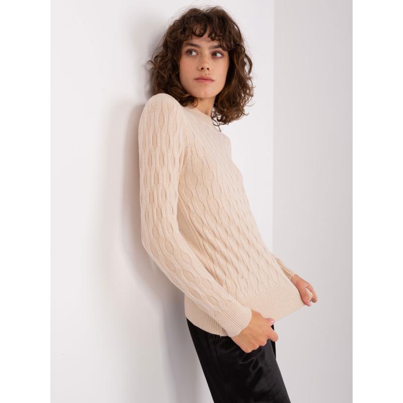 Női pulóver OTASU világos bézs színben