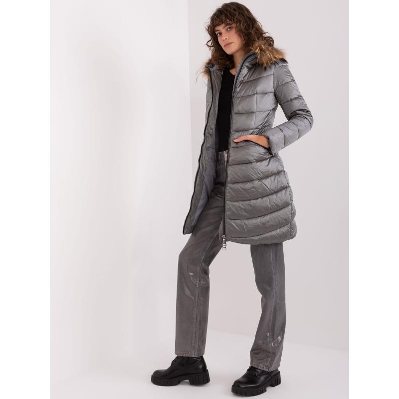 Dámska bunda SMURID tmavosivá