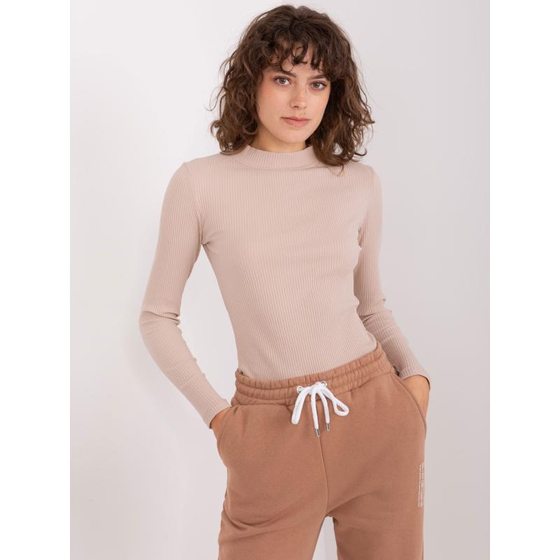 Dámská pruhovaná halenka BASIC FEEL GOOD béžová 