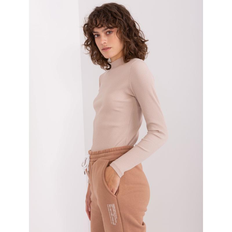 Dámská pruhovaná halenka BASIC FEEL GOOD béžová 