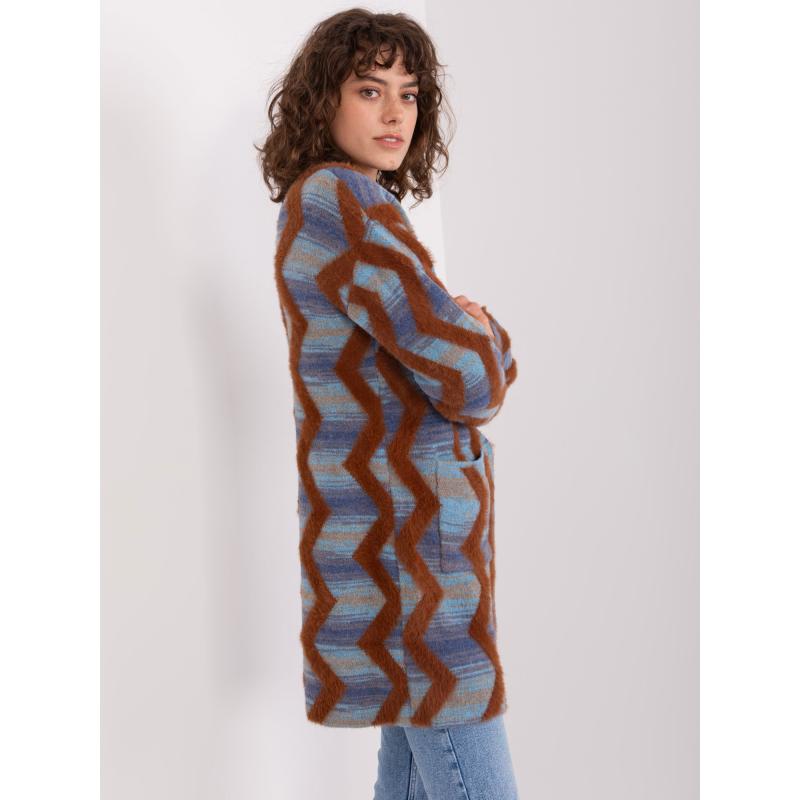 Dámský svetr s kapsami RODA tmavě modrý