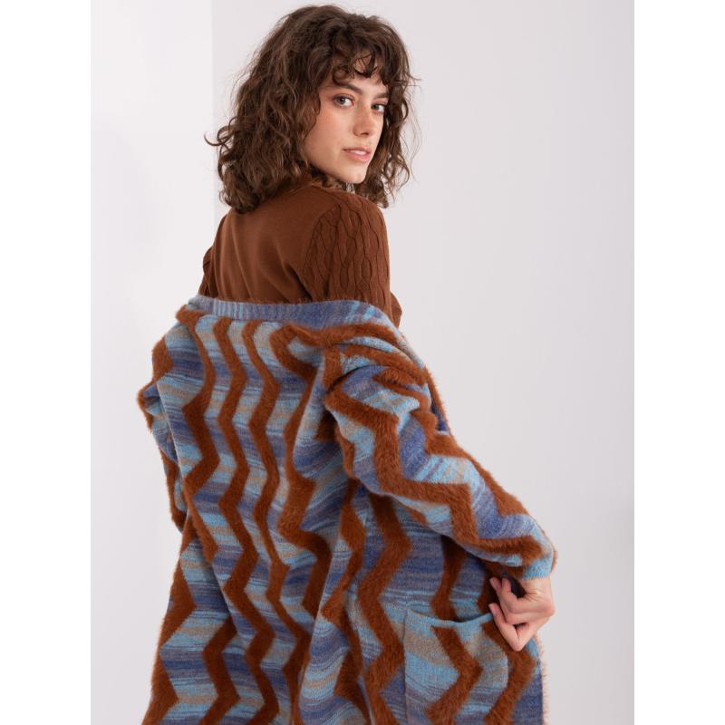 Dámský svetr s kapsami RODA tmavě modrý