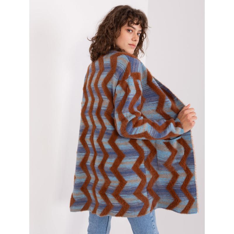 Dámský svetr s kapsami RODA tmavě modrý