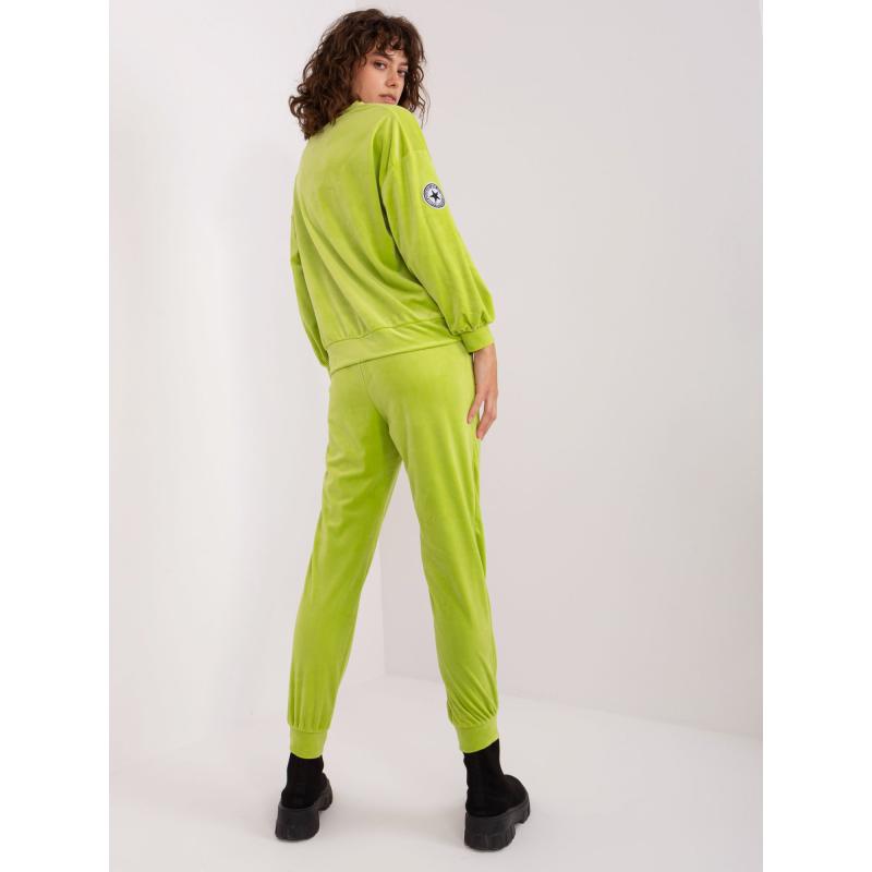 Női szett nadrággal ODENA lime zöld