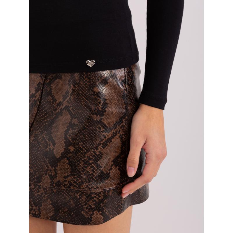 Dámska blúzka s dlhým rukávom BASIC FEEL GOOD čierna