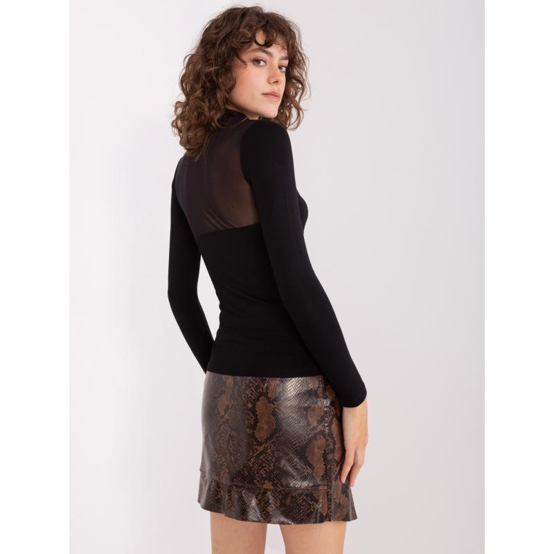 Dámska blúzka s dlhým rukávom BASIC FEEL GOOD čierna