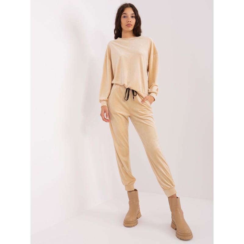 Dámský komplet s kalhotami SARKA béžový  