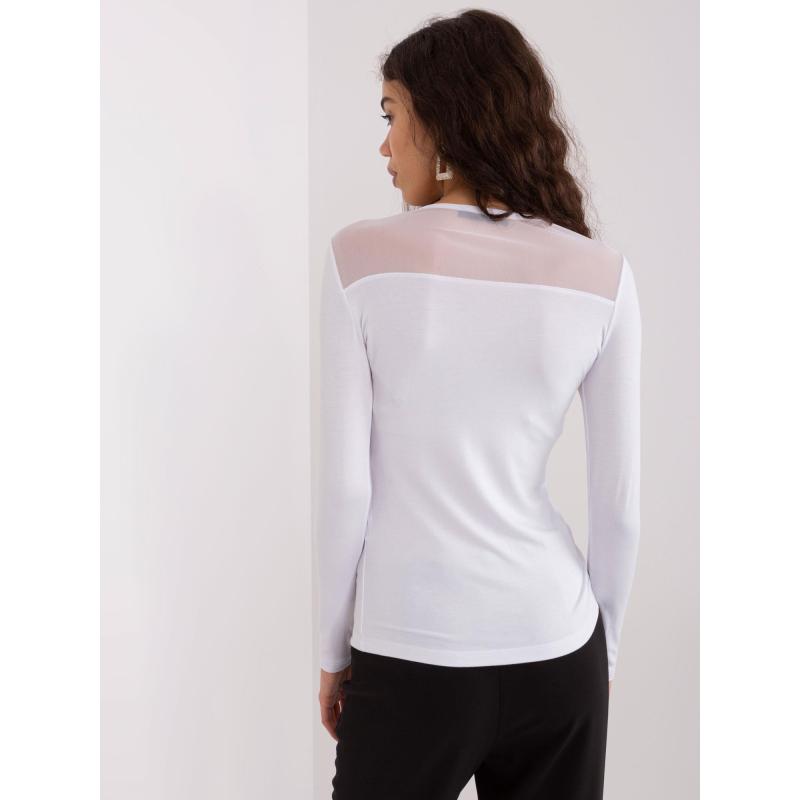 Női hosszú ujjú blúz BASIC FEEL GOOD fehér