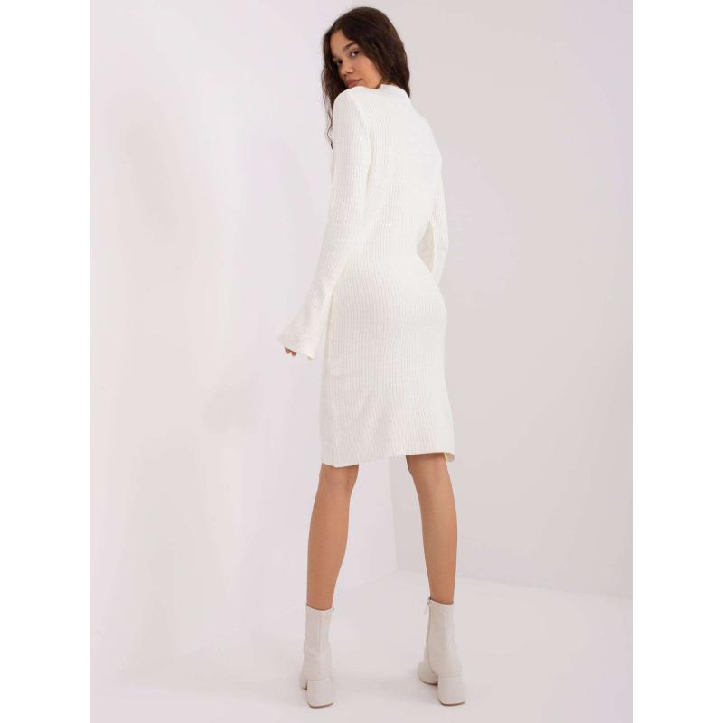 Dámské šaty se zvonovými rukávy TERA ecru 