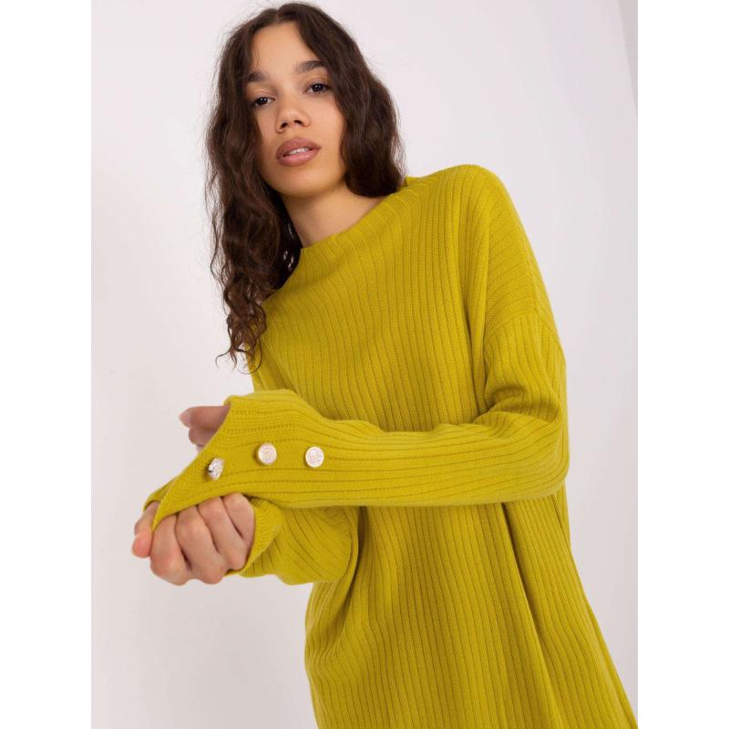 Dámské šaty s rozparky ADELA olivové