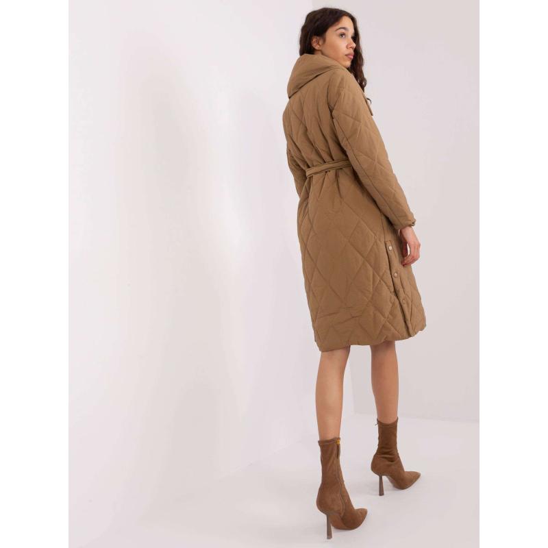 Dámská bunda bez kapuce TORIA hnědá