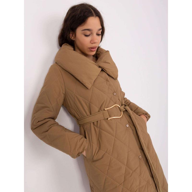 Dámská bunda bez kapuce TORIA hnědá
