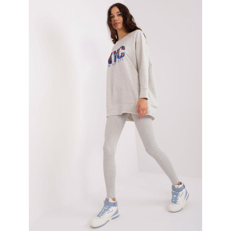 Dámská souprava pro volný čas s legínami MELA šedá 