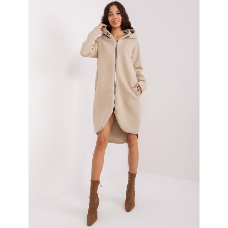 Dámská mikina se zipem Tina RUE PARIS béžová  