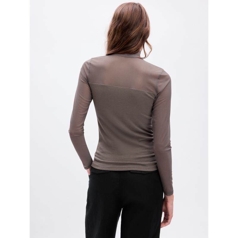 Hosszú ujjú átlátszó felső