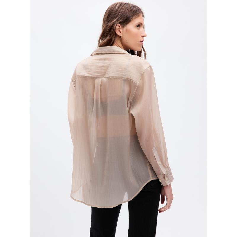 Áttetsző oversize póló