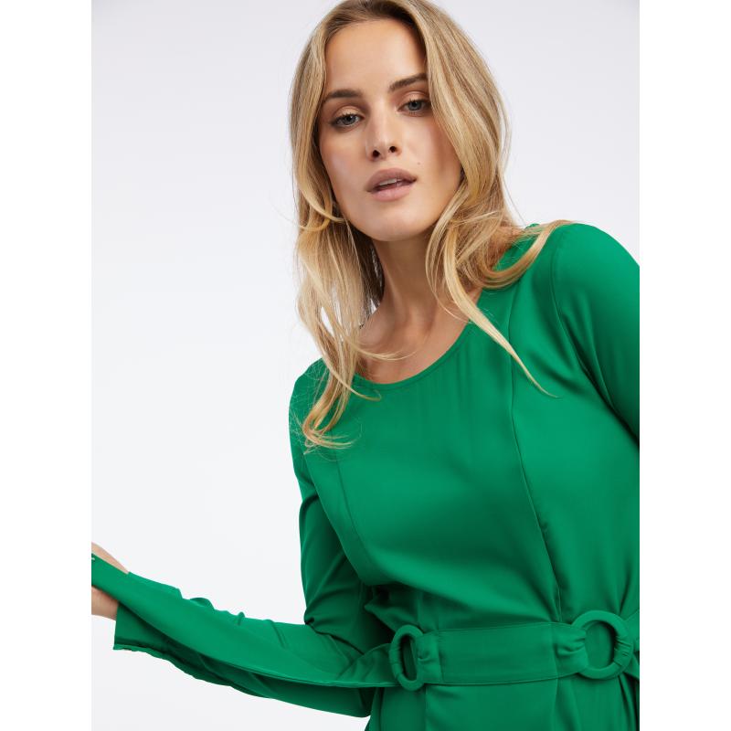 Zelené dámské šaty