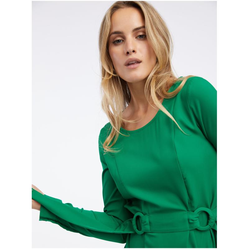 Zelené dámské šaty