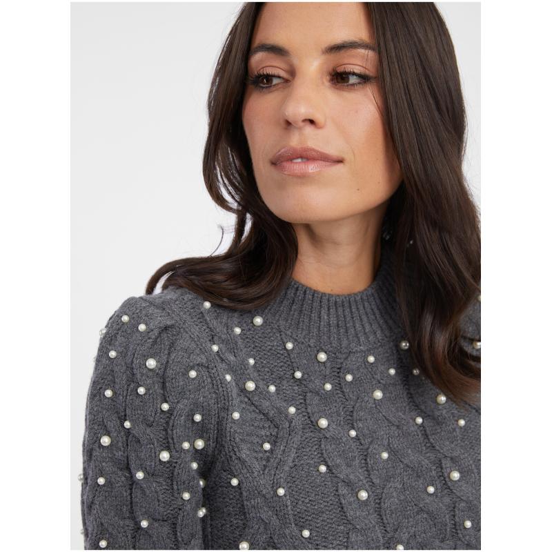 Šedý dámský svetr