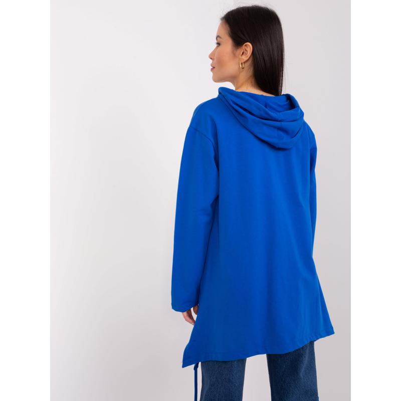 Dámská mikina na zip s kapucí IDA tmavě modrá 