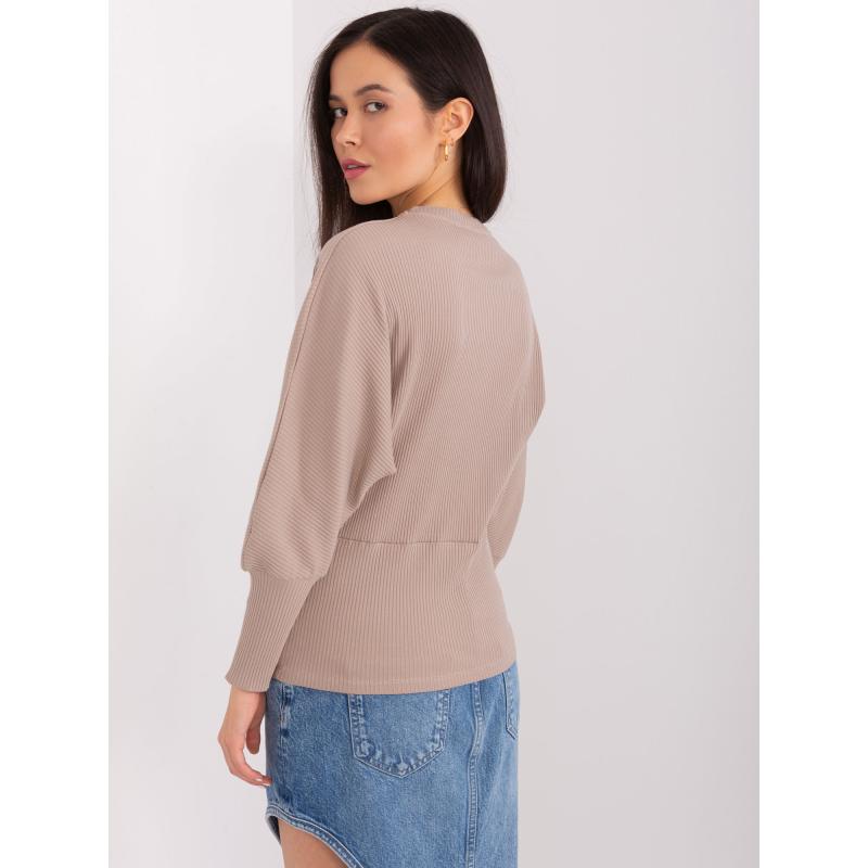 Női blúz BASIC FEEL GOOD sötétbézs színben