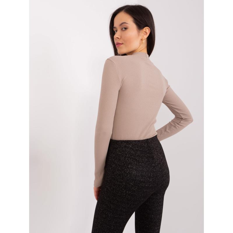 Női blúz BASIC FEEL GOOD sötétbézs színben