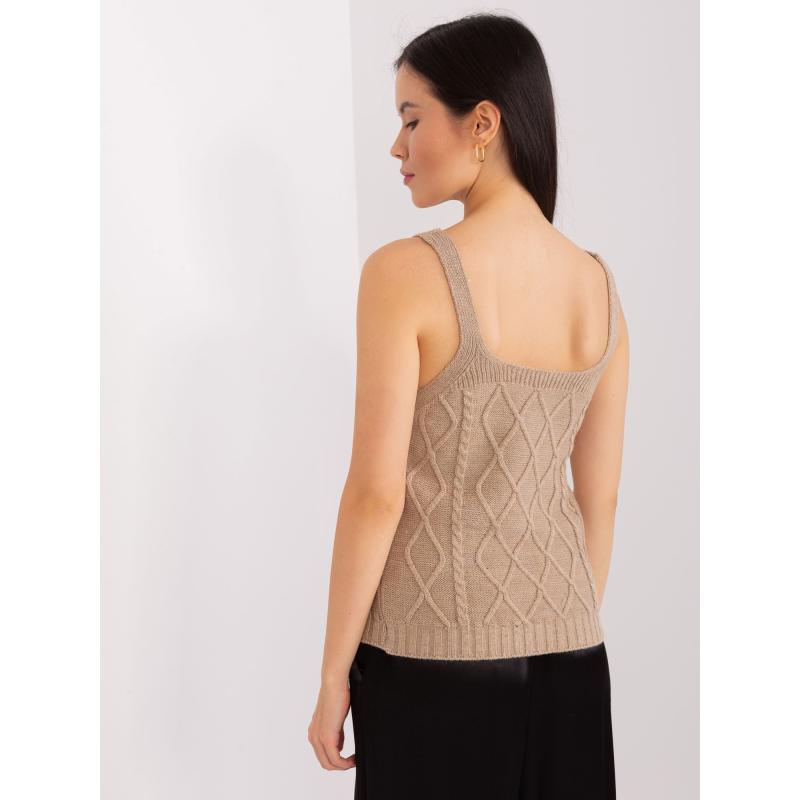 Dámský komplet se svetrem KINNT tmavě béžový  