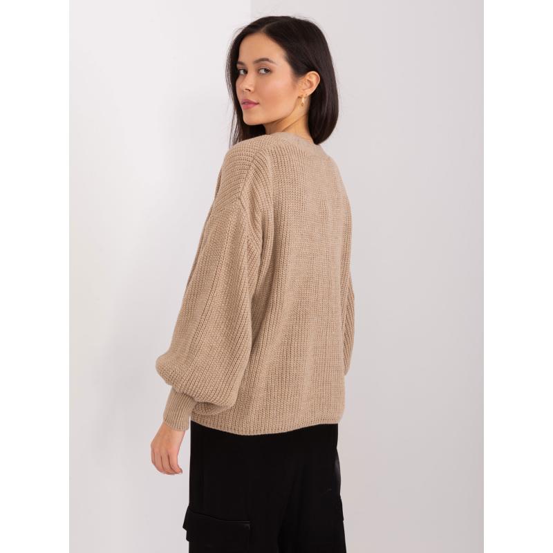 Dámský komplet se svetrem KINNT tmavě béžový  