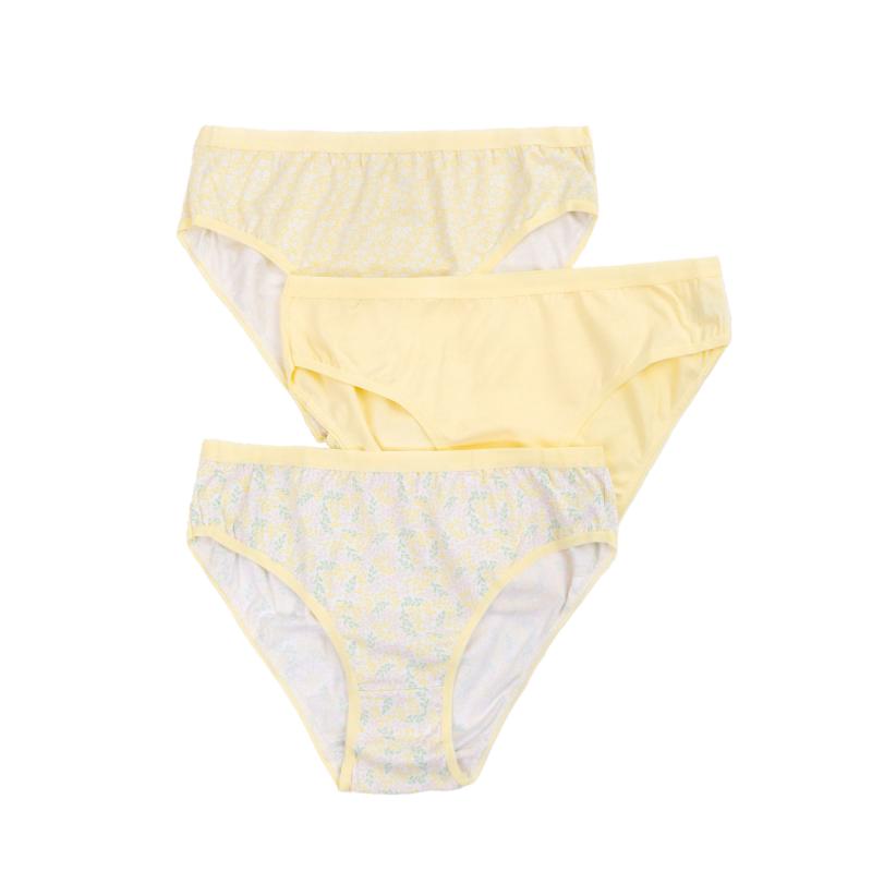 Dámské kalhotky 3-pack žluté  