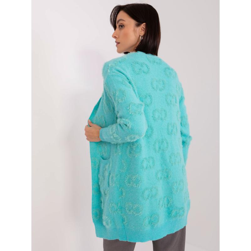 Női mintás pulóver ADELE menta